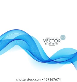 smoky blue waves abstract background