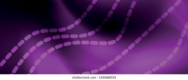 Olas húmedas y brillantes en la oscuridad. Fondo abstracto oscuro con luz de color neón y líneas onduladas