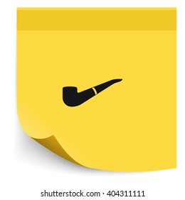 Smoky pipe icon.