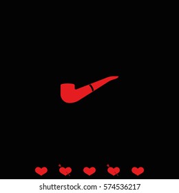 Smoky pipe icon.