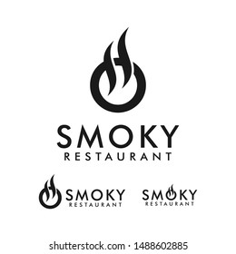 Smoky restaurant logo design inspiration