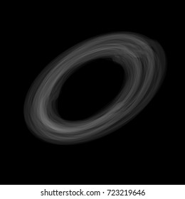 smoky ring vector on black background