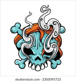 smoky skull for community logo