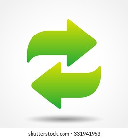 Smooth 3D arrow icon