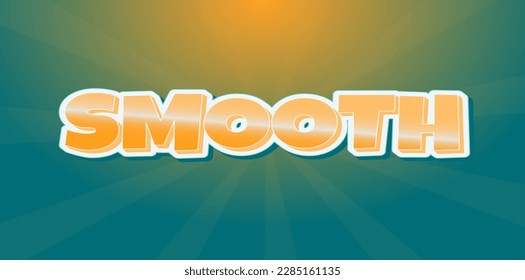 smooth 3d editable text effect
