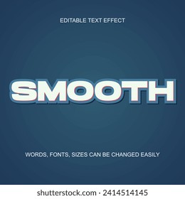 smooth 3d editable text effect