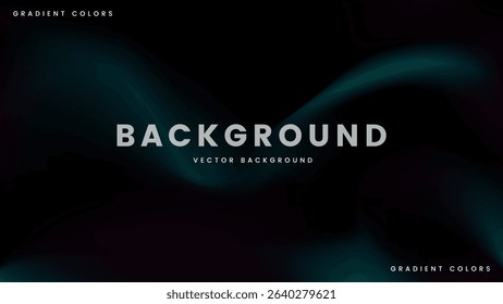 Smooth abstract background with dark tones and glowing blue tosca neon waves Clean and luxurious look with deep blue glowing lines perfect for luxury designs