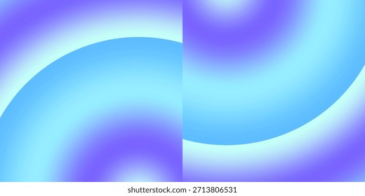 Un fondo suave y abstracto con curvas fluidas de Gradientes cian, azul y violeta con una estética fluida suave y moderna.