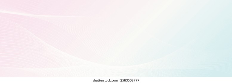 A smooth abstract background with flowing wave-like patterns in soft pastel colors, creating a calm and elegant design