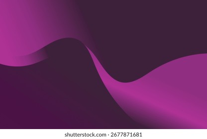 Fundo abstrato suave com ondas fluindo em tons de roxo e rosa.