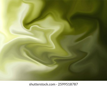 a smooth, abstract background with a soft, swirling blend of green and white tones. The texture appears fluid and silky, resembling a dreamy or organic aesthetic.