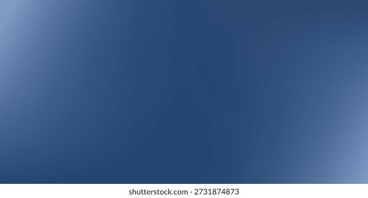 Ein glatter, abstrakter blauer Farbverlauf mit einem sanften Übergang von einem helleren Blau in der oberen linken und unteren rechten Ecke zu einem tieferen Blau in der Mitte, wodurch eine ruhige und moderne Ästhetik.