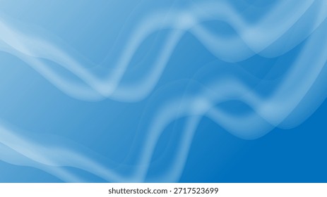 Fondo de alta tecnología azul abstracto liso. Gradiente de fondo moderno del reflector azul liso
