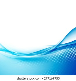 Smooth abstract border wave soft dotted background modern futuristic cool layout. Vector illustration