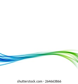 Smooth abstract bright fresh swoosh futuristic wave. Vector illustration
