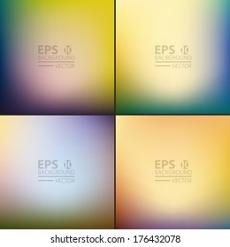 Smooth abstract colorful backgrounds collection.