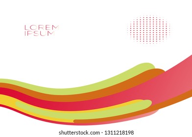 Smooth abstract colorful backgrounds set - eps10