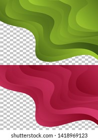 Smooth abstract colorful backgrounds set - eps10
