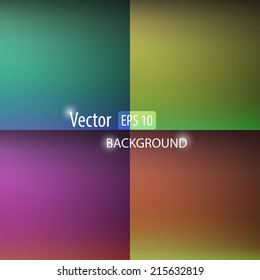 Smooth abstract colorful backgrounds set 