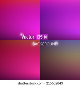 Smooth abstract colorful backgrounds set 