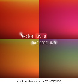 Smooth abstract colorful backgrounds set 
