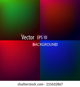 Smooth abstract colorful backgrounds set 
