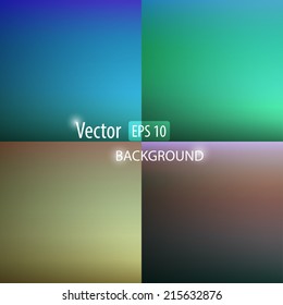 Smooth abstract colorful backgrounds set 