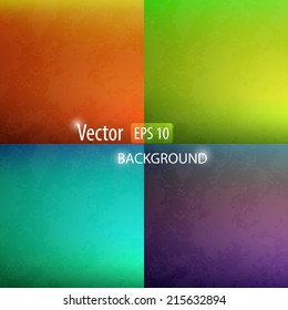 Smooth abstract colorful backgrounds set 