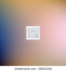 Smooth abstract colorful blurred vector background