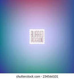 Smooth abstract colorful blurred vector background