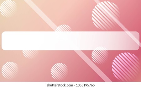 Smooth Abstract Colorful Gradient Background with Line, Circle. For Website Pattern, Banner Or Poster. Vector Illustration