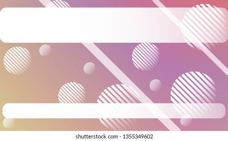 Smooth Abstract Colorful Gradient Background with Line, Circle.s. For Cover Page, Poster, Banner Of Websites. Vector Illustration