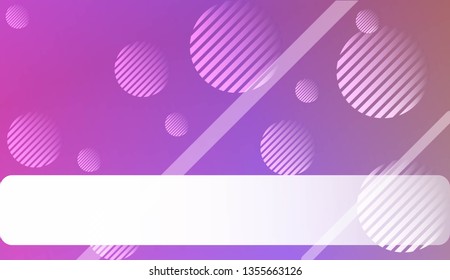Smooth Abstract Colorful Gradient Background with Line, Circle. For Website Pattern, Banner Or Poster. Vector Illustration