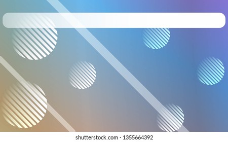 Smooth Abstract Colorful Gradient Background with Line, Circle. For Website Pattern, Banner Or Poster. Vector Illustration