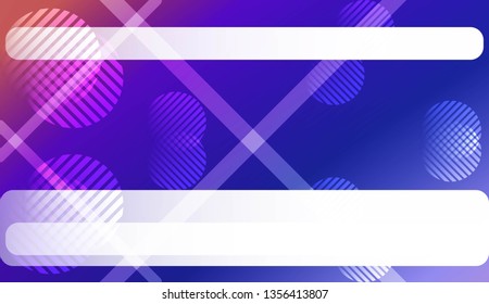 Smooth Abstract Colorful Gradient Background with Line, Circle. For Website Pattern, Banner Or Poster. Vector Illustration