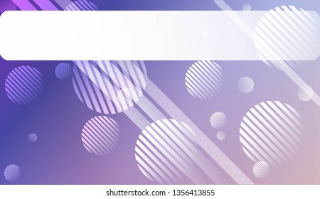 Smooth Abstract Colorful Gradient Background with Line, Circle. For Website Pattern, Banner Or Poster. Vector Illustration