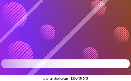Smooth Abstract Colorful Gradient Background with Line, Circle. For Website Pattern, Banner Or Poster. Vector Illustration