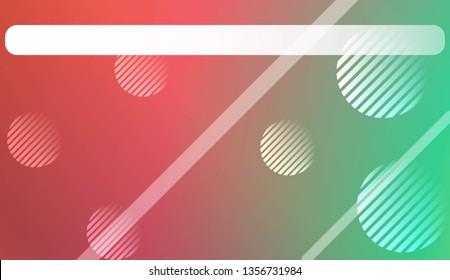 Smooth Abstract Colorful Gradient Background with Line, Circles. For Cover Page, Poster, Banner Of Websites. Vector Illustration