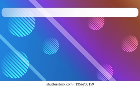 Smooth Abstract Colorful Gradient Background with Line, Circle. For Website Pattern, Banner Or Poster. Vector Illustration