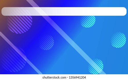 Smooth Abstract Colorful Gradient Background with Line, Circle. For Website Pattern, Banner Or Poster. Vector Illustration