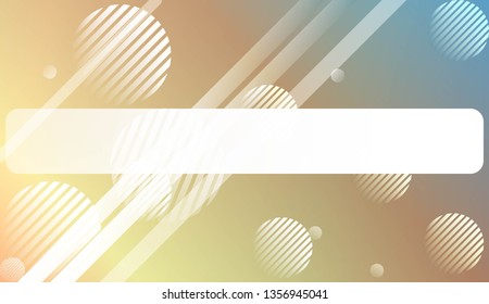 Smooth Abstract Colorful Gradient Background with Line, Circle. For Website Pattern, Banner Or Poster. Vector Illustration