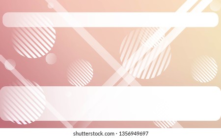Smooth Abstract Colorful Gradient Background with Line, Circle. For Website Pattern, Banner Or Poster. Vector Illustration