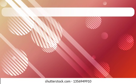 Smooth Abstract Colorful Gradient Background with Line, Circle. For Website Pattern, Banner Or Poster. Vector Illustration