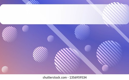 Smooth Abstract Colorful Gradient Background with Line, Circle. For Website Pattern, Banner Or Poster. Vector Illustration
