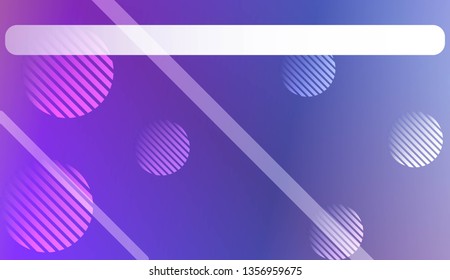 Smooth Abstract Colorful Gradient Background with Line, Circle. For Website Pattern, Banner Or Poster. Vector Illustration