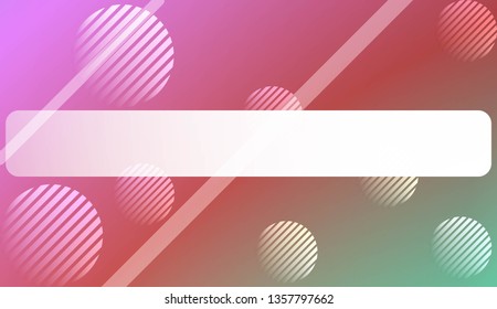 Smooth Abstract Colorful Gradient Background with Line, Circle. For Website Pattern, Banner Or Poster. Vector Illustration