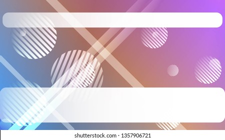 Smooth Abstract Colorful Gradient Background with Line, Circle. For Website Pattern, Banner Or Poster. Vector Illustration