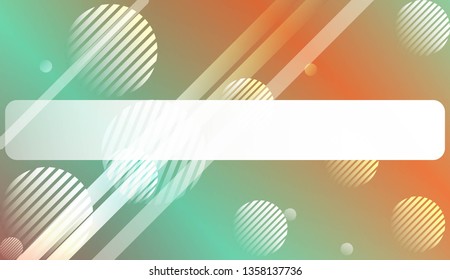 Smooth Abstract Colorful Gradient Background with Line, Circle. For Website Pattern, Banner Or Poster. Vector Illustration