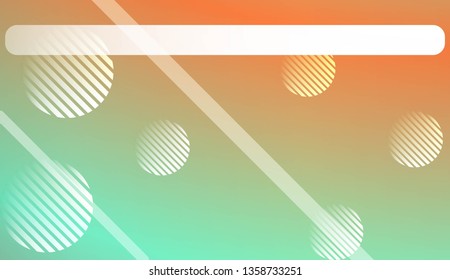 Smooth Abstract Colorful Gradient Background with Line, Circle. For Website Pattern, Banner Or Poster. Vector Illustration