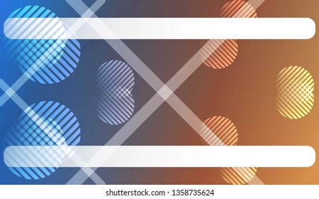 Smooth Abstract Colorful Gradient Background with Line, Circle. For Website Pattern, Banner Or Poster. Vector Illustration